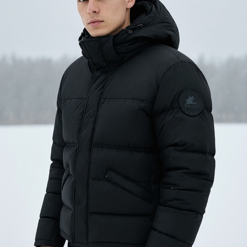 Pajar Canada Men's Titan Mixed Media Puffer Black Large $585